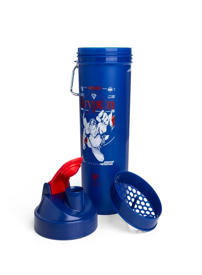 Smartshake Protein Shaker Bottle for Protein Mixes - 33 oz | Shaker Cups for Protein Shakes | Blender Bottle Shaker | Protein Shaker Bottle| BPA Free Shaker | Superman - Image 2